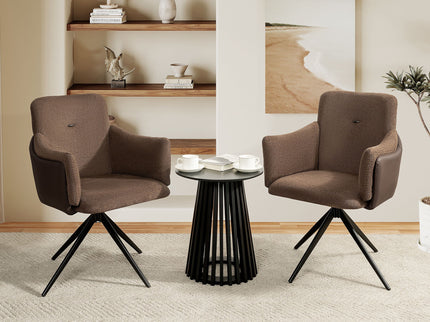 Swivel Home Office Desk Chairs With Arm (Set of 2)