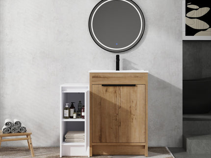 Freestanding Bathroom Vanity With Sink And Storage Cabinets, Soft Closing Doors