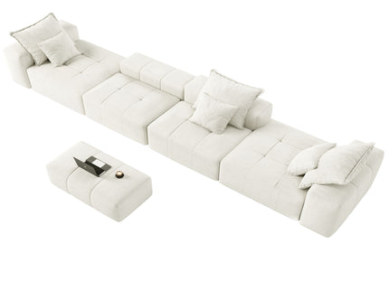 Modern Oversized Diy Combination Modular Sectional Sofa With Pillows
