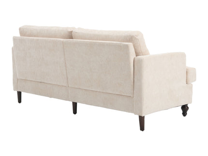 Mid Century Modern Fabric Loveseat Sofa, 2 Seat Upholstered Couch