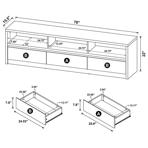 O'Brien - TV Stand Media Console