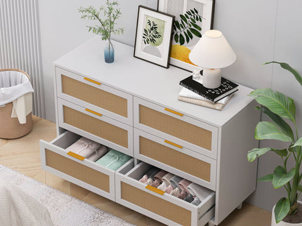 6 Drawer Storage Modern Cabinet For Bedroom