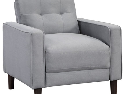 Harvey - Upholstered Tufted Accent Chair - Gray