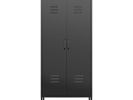 Modern Storage Cabinet With Adjustable Shelves, Magnetic Door Stopper