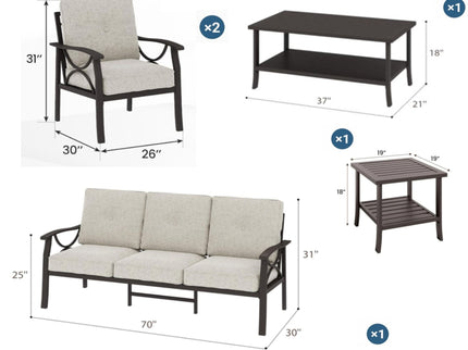 Patio Furniture Set & Coffee Table For Backyard