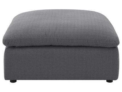 Greeley - Upholstered Square Ottoman With Cushion - Charcoal