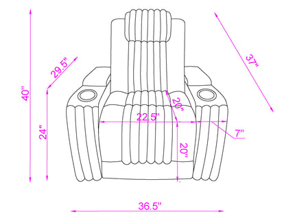 Duran - Power Recliner With Power Headrest