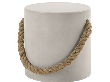 Gene - Fiber Concrete Accent Table - Gray
