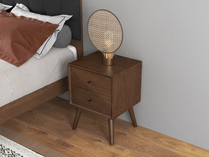 Caroline - Mid-Century Modern Style Night Stand 2 Drawer