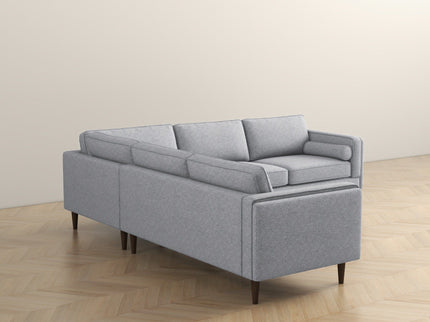 Amber - Corner Sectional Sofa - Light Gray