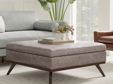 Owen - Multifunctional Square Coffee Table Storage Ottoman