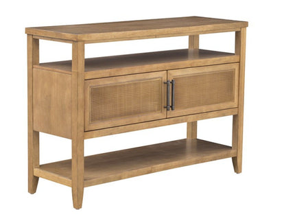 Naomi - 2 Door Storage Console Table With Ample Shelving - Natural