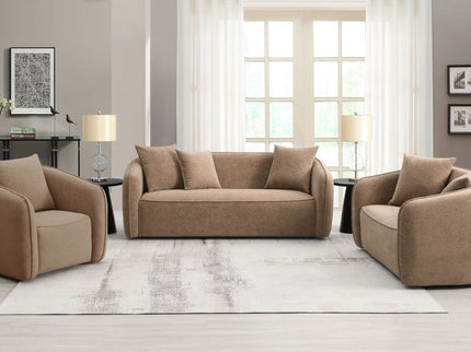 Keith - 3 Piece Living Room Set (Comes With Matching Color Toss Pillows)