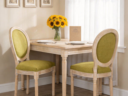 Upholstered With Round Back Dining Chairs (Set of 2)