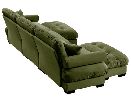 Super Comfort Oversized Modular Sectional Sofa With Movable Ottoman