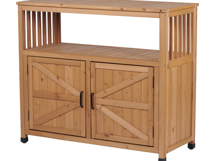 Patio Bar Table Set With Storage