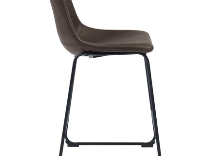 Armless Counter Height Stools (Set of 2) - Brown