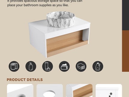 Floating Bathroom Vanity With Vessel Sink