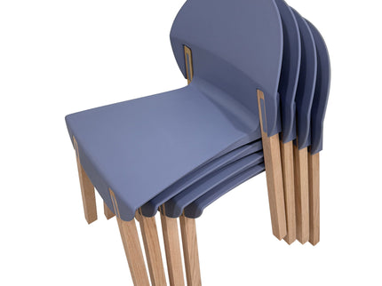 4 Piece Set Of Single Chairs With A Design Combining Modern And Traditional Elements
