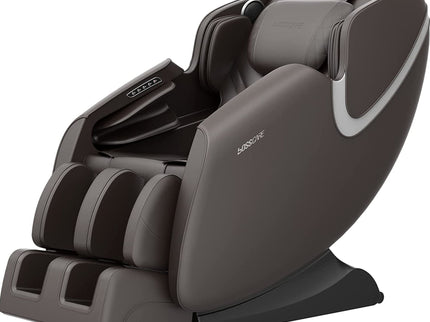 Bosscare - Massage Chair Recliner With Zero Gravity, Full Body Airbag Massage Chair With Bluetooth Speaker, Foot Roller Brown - Brown