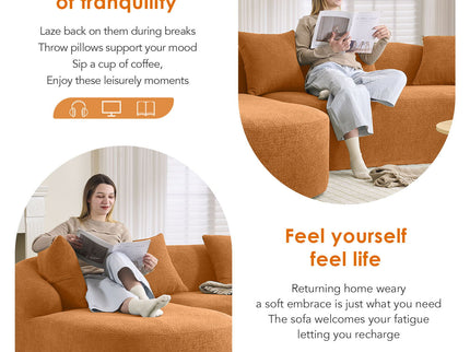 Combined Sofa With 4 Pillows