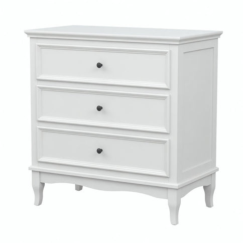 3 Drawer Dresser - White