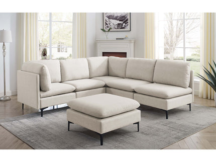 Upholstered Modular Sectional & Tall Legs
