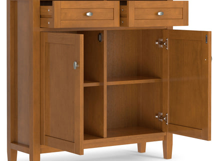 Warm Shaker - Entryway Storage Cabinet - Brown