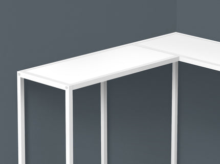 Corner Accent Console Table For Entryway, Unique L-Shaped Design