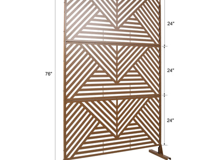 Freestanding Outdoor & Indoor Freestanding Metal Privacy Screen