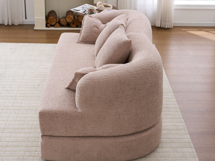 Foldable Sofa Bed, Boneless Couch Convertible Sleeper With 4 Pillows