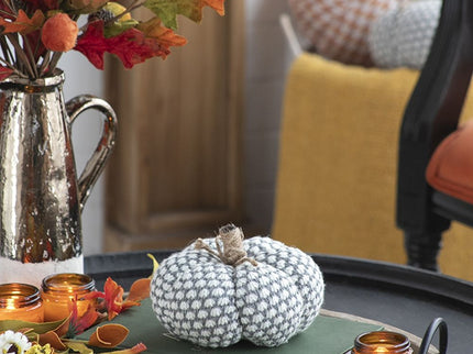 Knite Pumpkin Ornament Decor For Holiday Harvest Festival Fall Festival & Thanksgiving