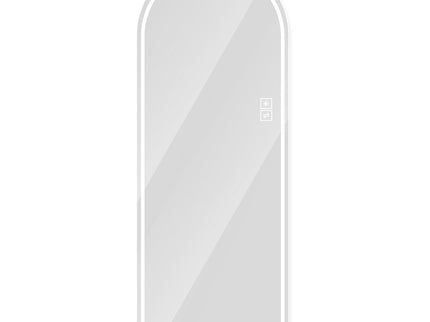 Arch Design LED Full Length Mirror, Dimmable, High Definition, Explosion Proof, 65" X 21" - Silver