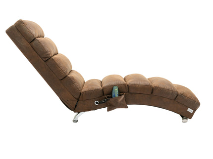 Massage Chaise Lounge Indoor With Remote Control, Ergonomic Electric Massage Lounger