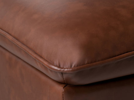 Emily - Storage Ottoman - Cognac