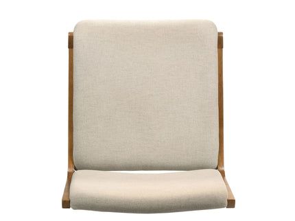 Contemporary Dining Chair Set Upholstered Fabric With Rubberwood Frame