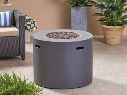 Round Iron Fire Pit With 40, 000 Btu