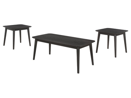 Bivens - 3 Piece Rectangular Coffee Table Set - Black
