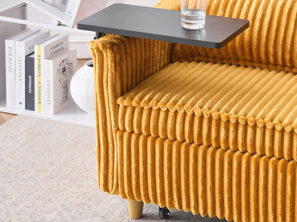 Pull Out Sofa With Movable Tabletop And USB Ports