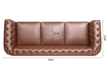 Rolled Arm Chesterfield 3 Seater Sofa