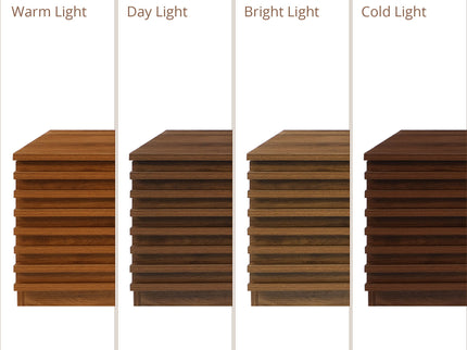 TV Stand With LED Lighting, Soft Closing Hinges, Cable Management - Walnut