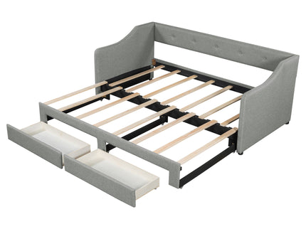 Upholstered Daybed With 2 Drawers