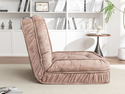 Upholstered Human Dog Bed And Pets, Bean Bag Floor Sofa With Massage Pillow, 5 Adjustable Positions & 2 Soft Pillows
