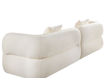 Sectional Sofa With Durable Fabric, Solid Wood Frame, And High Density Sponge Fill