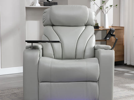 Power Motion Recliner Electric Power Recliner With USB Charging Port, Hidden Arm Storage, Convenient Cup Holder And tooth Speaker