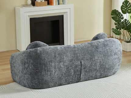 Curved Convertible Sofa, 2 In 1 Frameless Folding Sofa Bed With Pull Out Base And Deep Seat