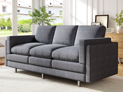 3 Seater Sofa With Dual Layer Seat Cushions