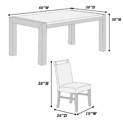 Dining Set With Table And Side Chairs