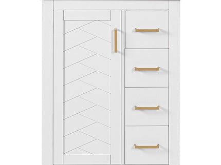 Modern Bathroom Vanity With 1 Door And 3 Drawers