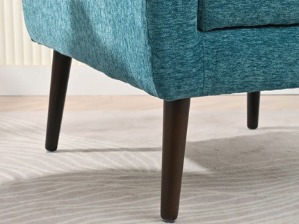 Modern Accent Chair Upholstered Foam Filled Living Room Chairs Comfy Reading Chair Mid-Century Modern Chair With Fabric Lounge Arm Chairs Armchair For Living Room Bedroom